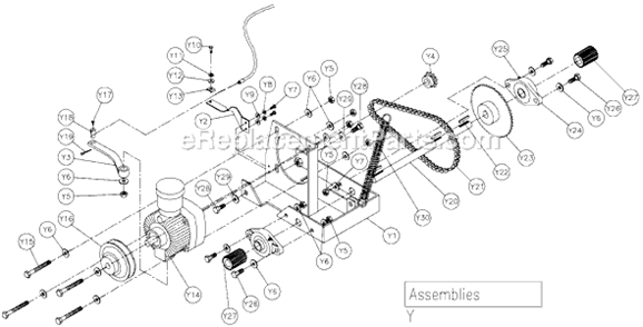 Page D Diagram and Parts List for MK-2020  MK Diamond Concrete Saw
